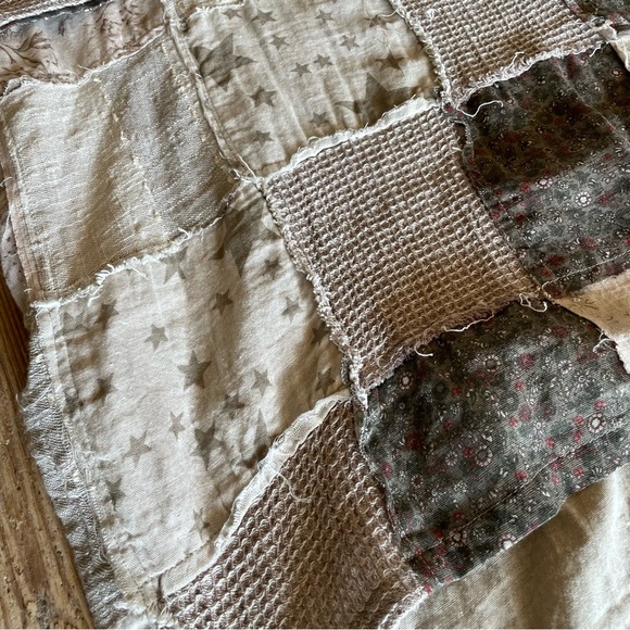 Paper Lace Chic Boho Oversized Linen Cotton Cottagecore Dress One Size - Picture 6 of 8